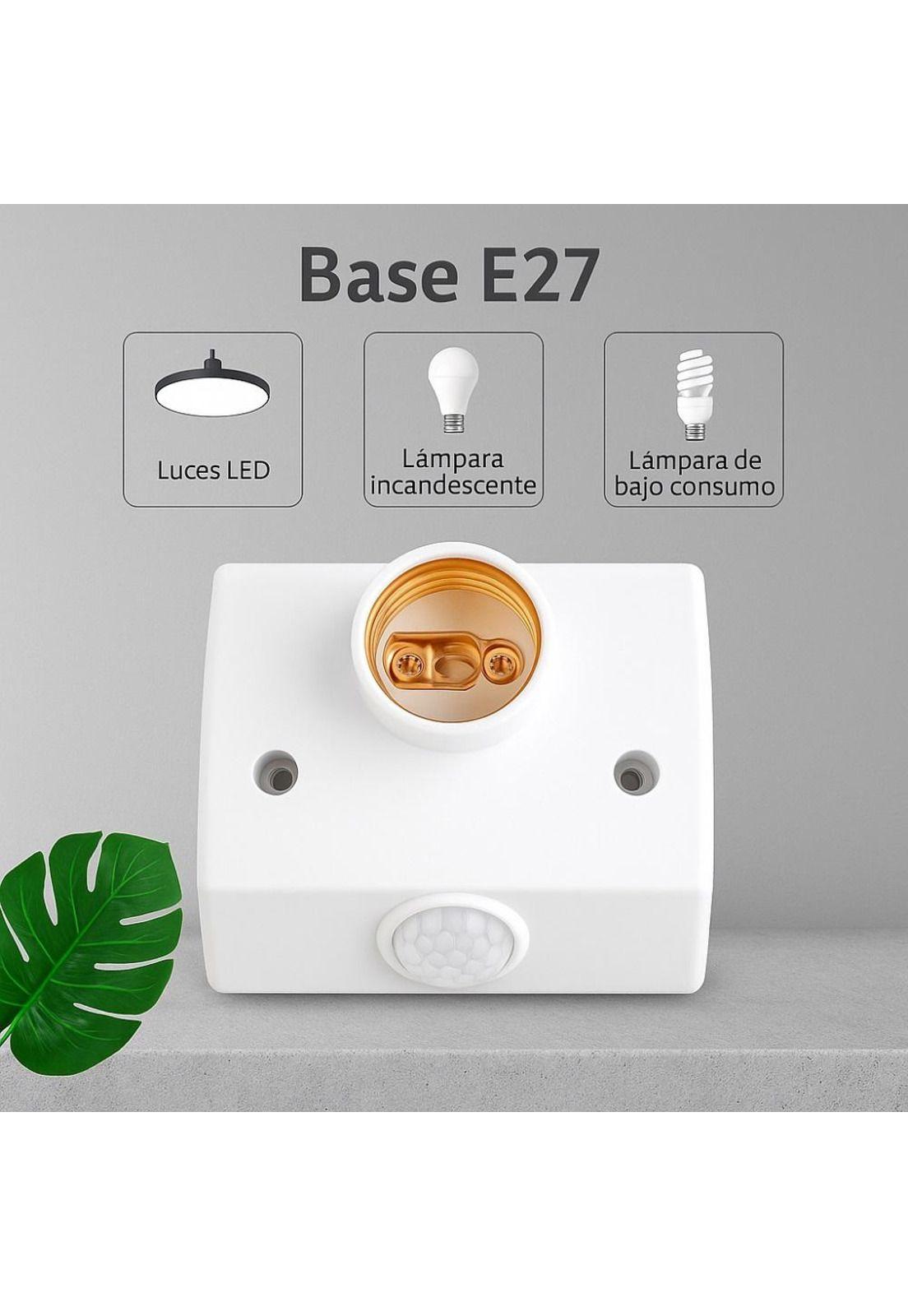 Soquete portalampara con sensor de movimiento e27-2