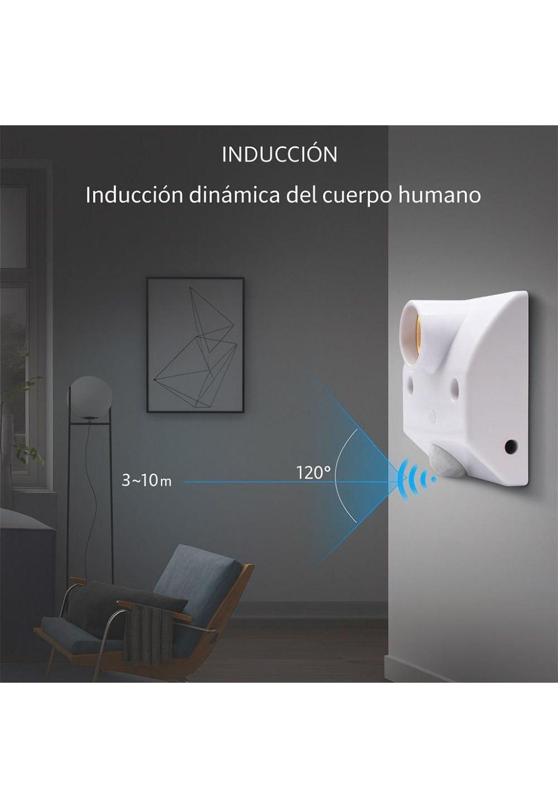 Soquete portalampara con sensor de movimiento e27-3