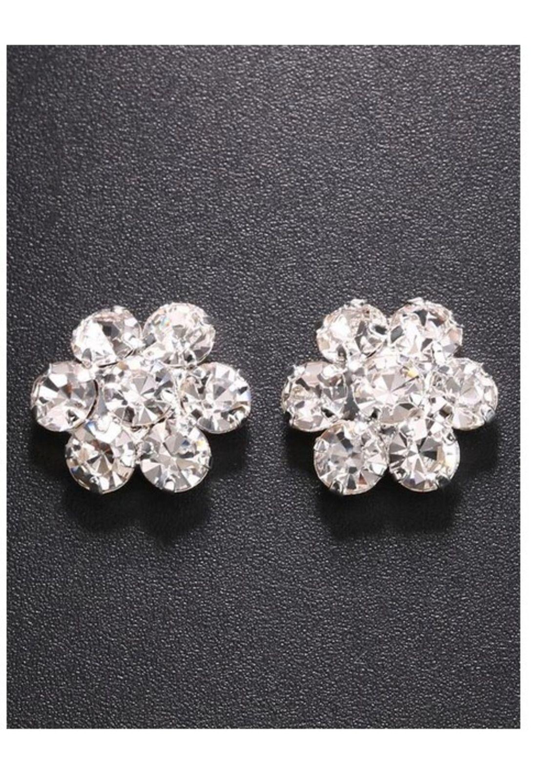Cadena sticker Dijes de pecho entre Senos Flor Diamante imitación-1