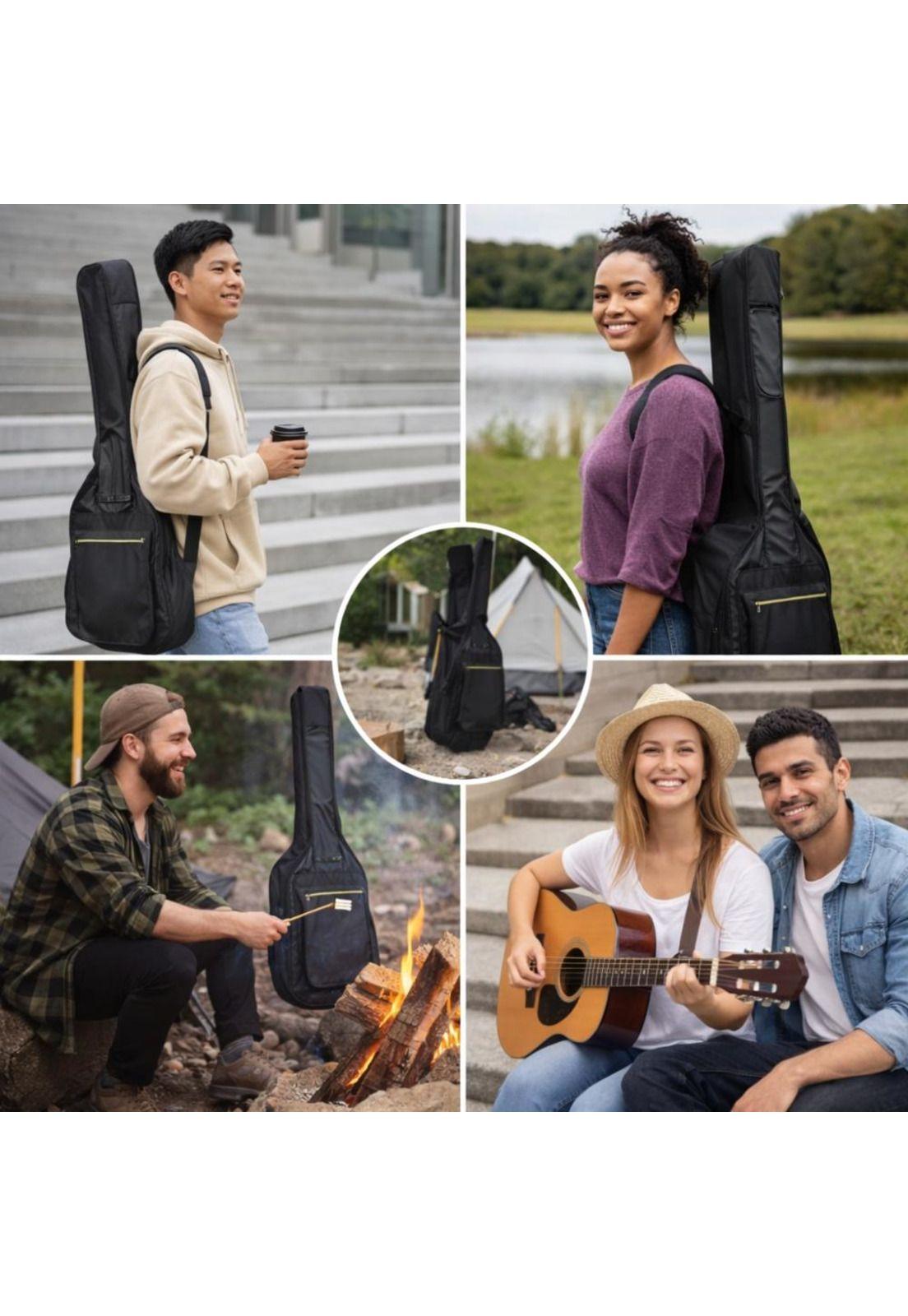 Funda  de Guitarra Impermeable 38-41” Acolchada-6