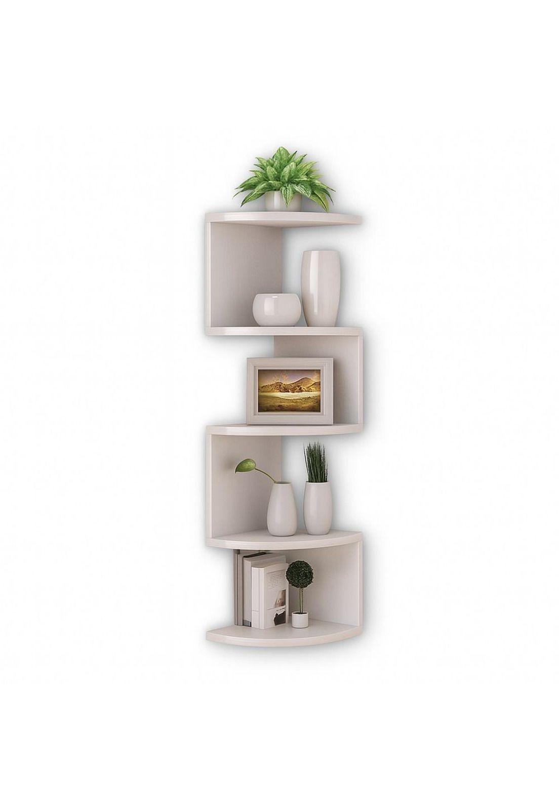 Repisa Esquinero Decorativa Minimalista 5niveles Pared Baño-0