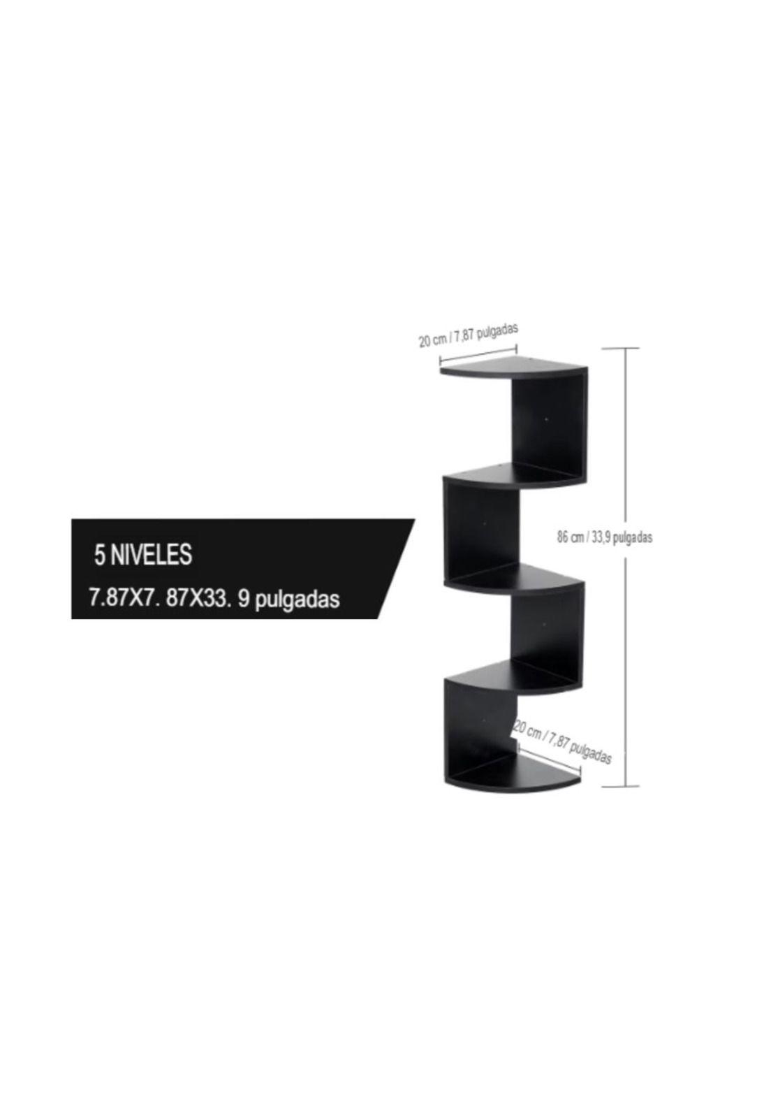 Repisa Esquinero Decorativa Minimalista 5niveles Pared Baño-4