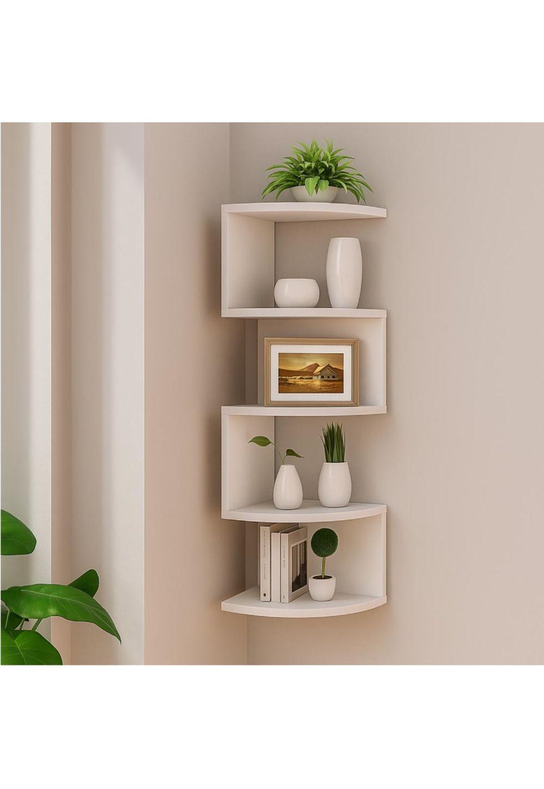 Repisa Esquinero Decorativa Minimalista 5niveles Pared Baño-2