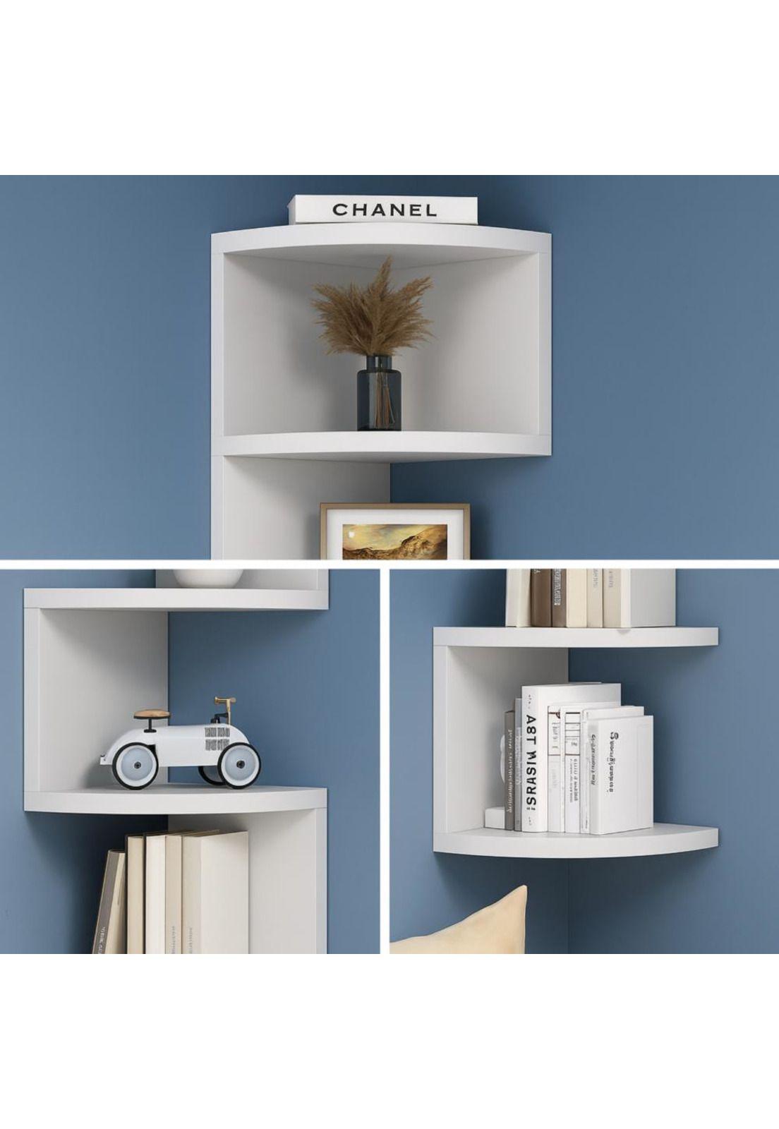 Repisa Esquinero Decorativa Minimalista 5niveles Pared Baño-3