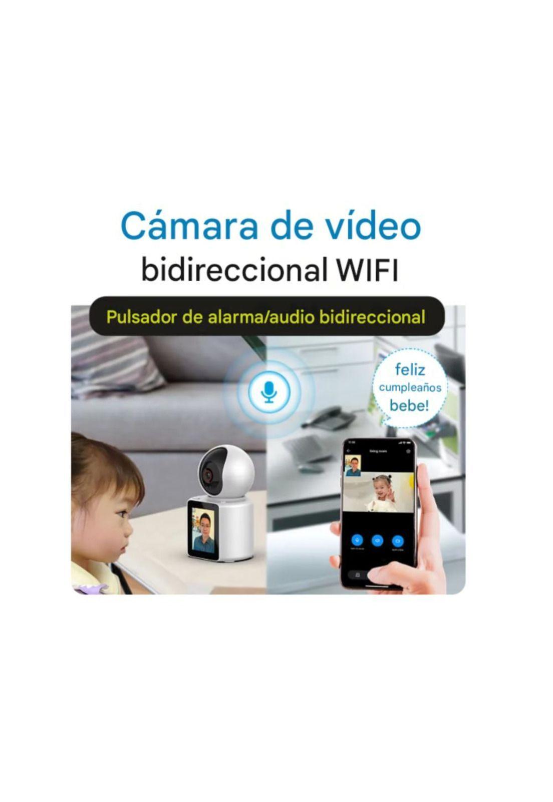 Cámara Seguridad Wifi Con Movimiento C/ Pantalla Videollamada-3