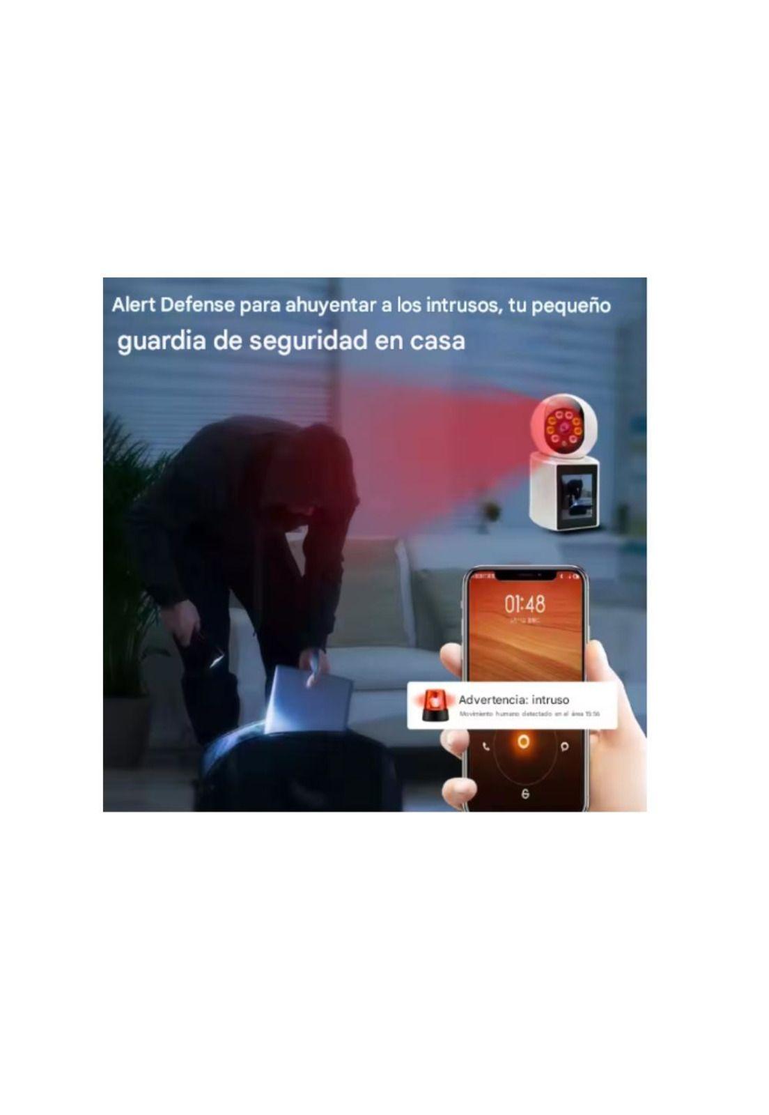Cámara Seguridad Wifi Con Movimiento C/ Pantalla Videollamada-5