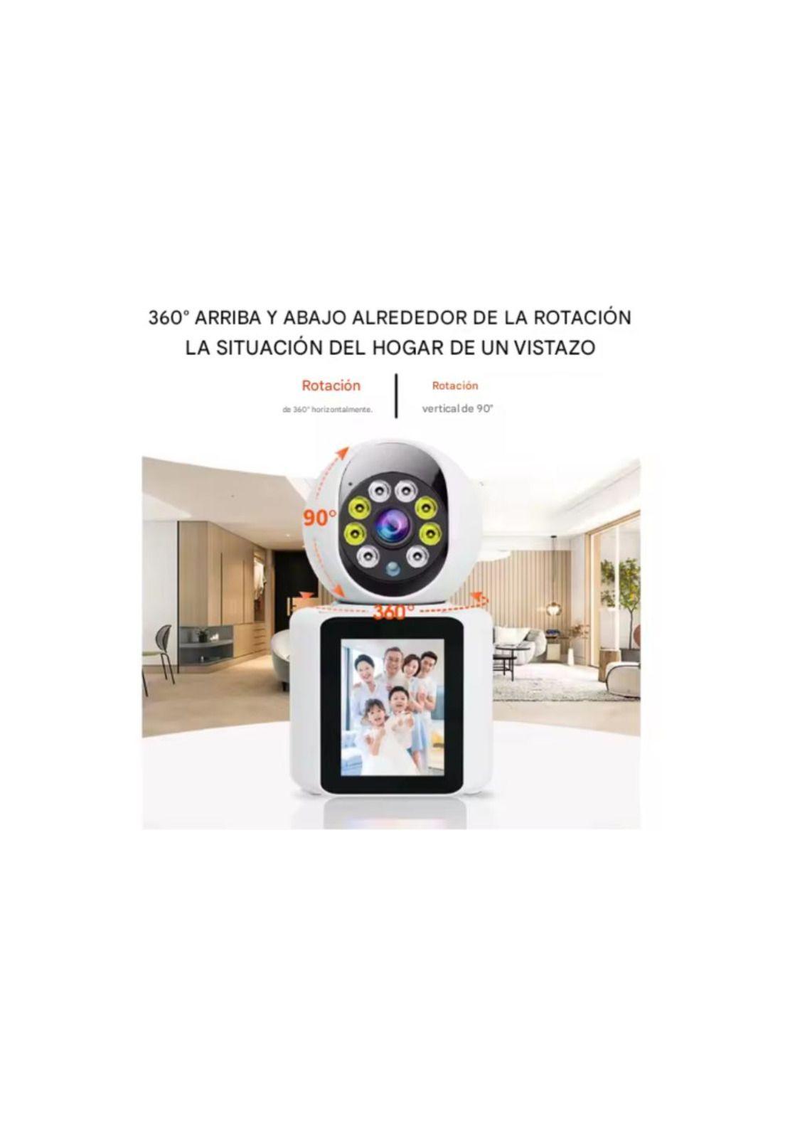 Cámara Seguridad Wifi Con Movimiento C/ Pantalla Videollamada-6