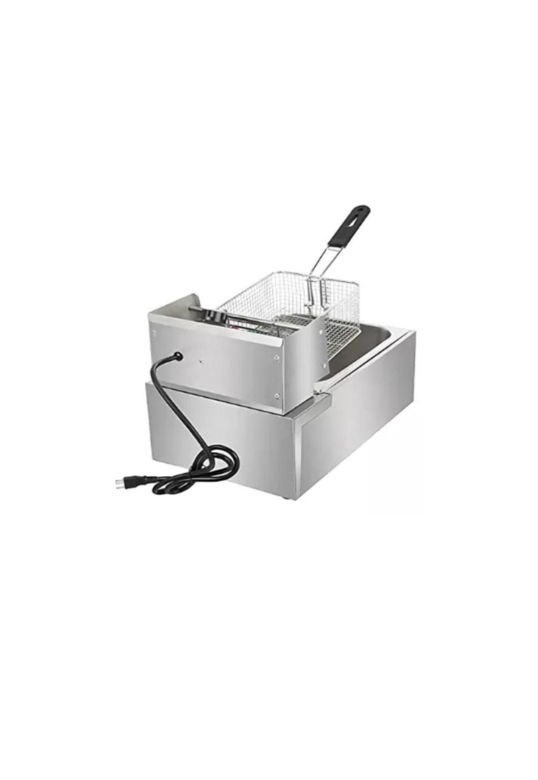 Freidora Eléctrica De Acero con Tapa - 1 Canasto 6 Litros-4