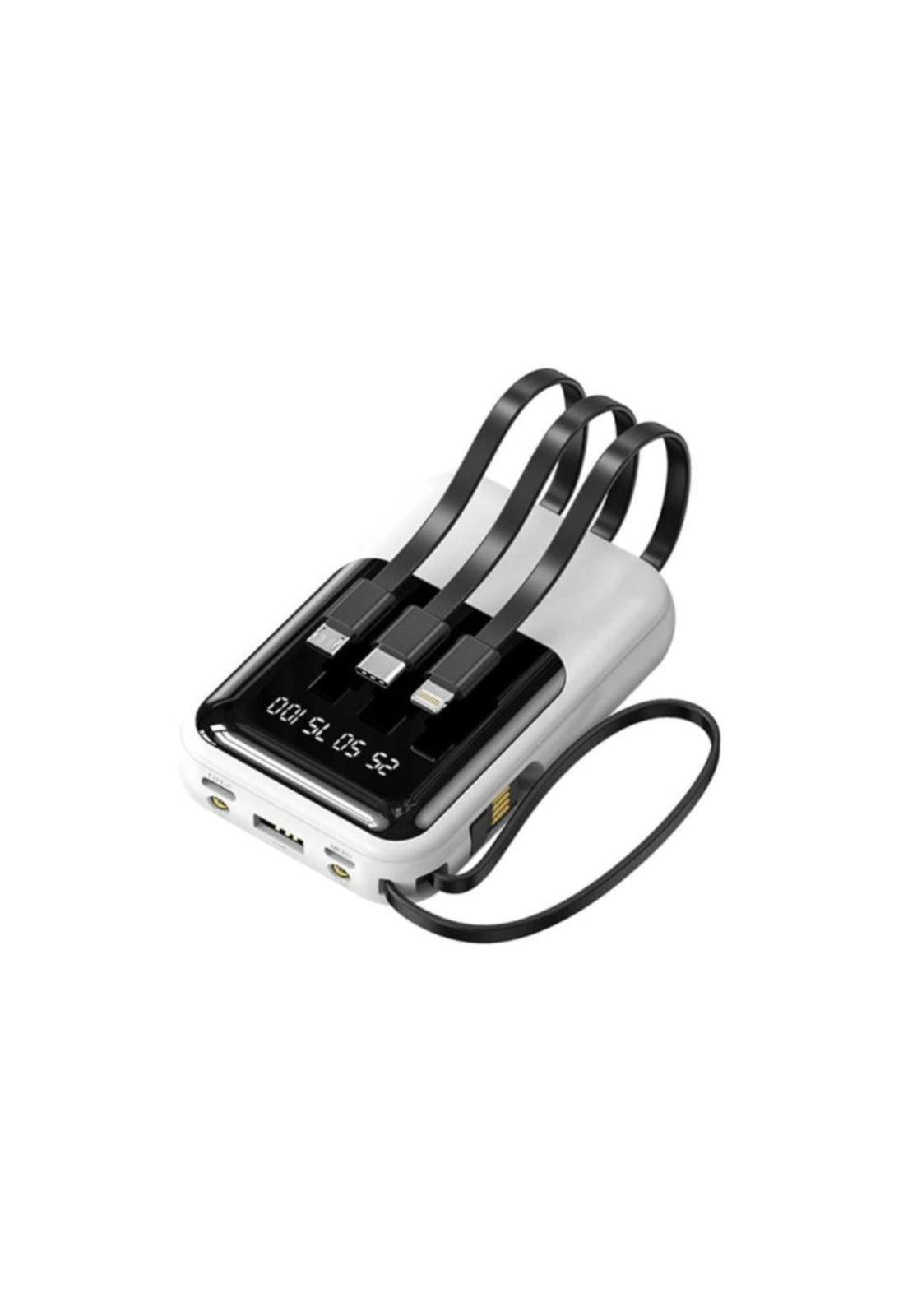 BATERIA PORTATIL MINI POWER BANK 10,000MAH  + CABLES + LINTERNA-1