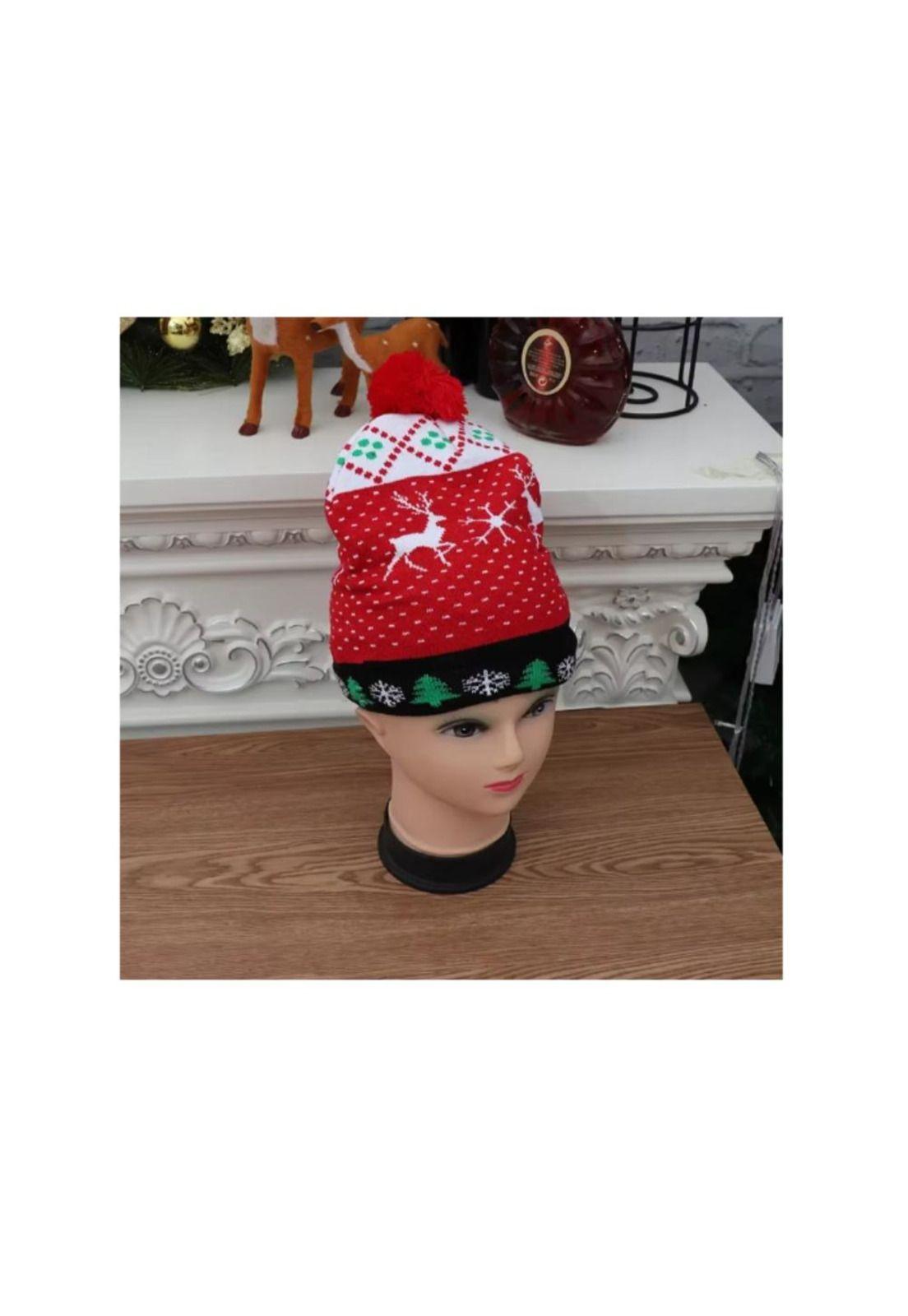 Pack de 3 Gorros de Navidad con luces Led Surtido Santa-6