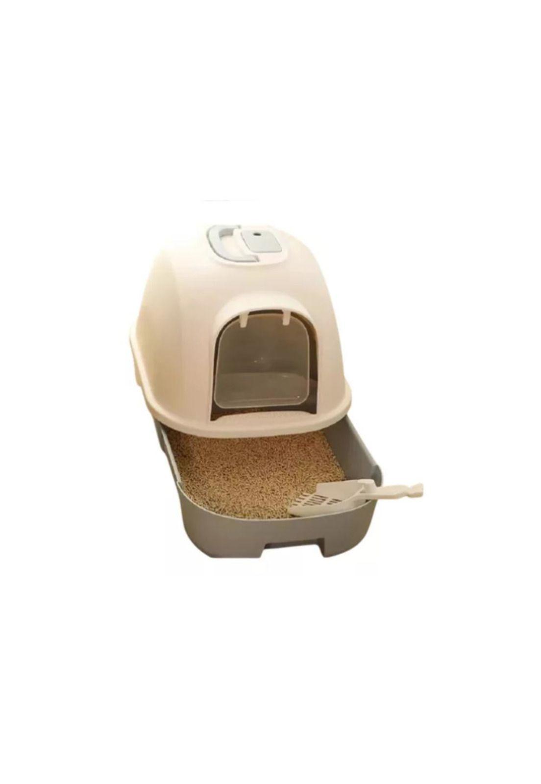 Caja De Arena Extra grande cerrada Cómoda para gatos Arenero-1
