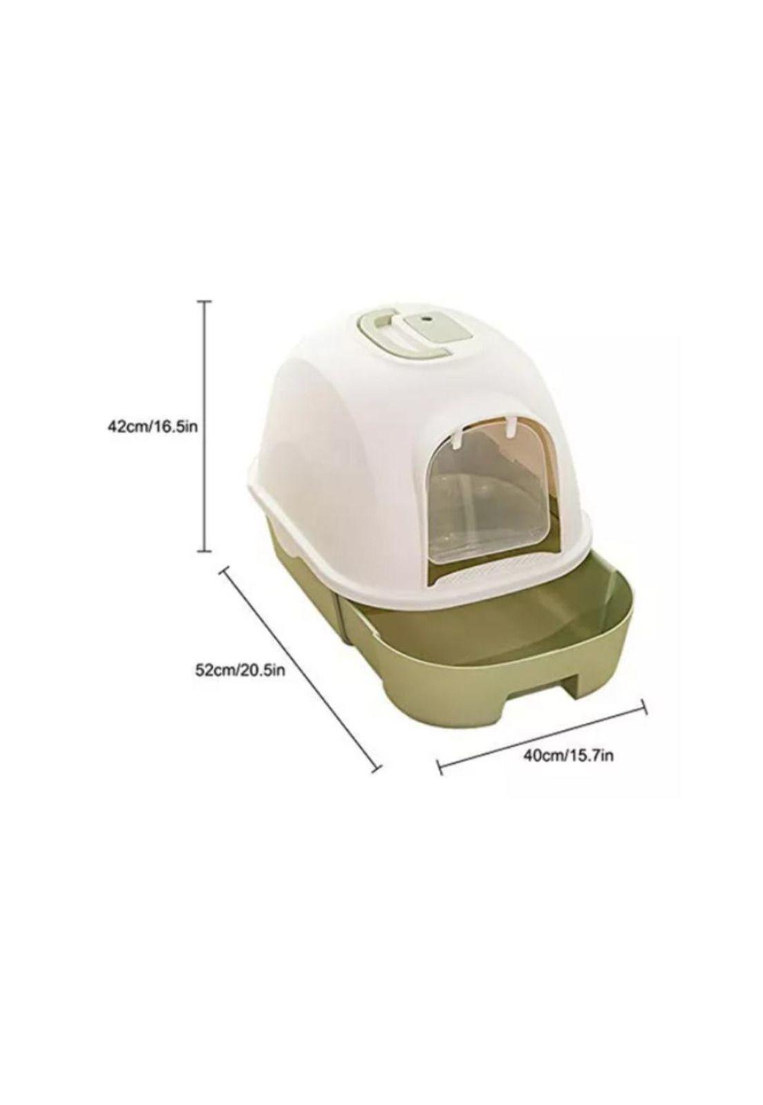 Caja De Arena Extra grande cerrada Cómoda para gatos Arenero-2