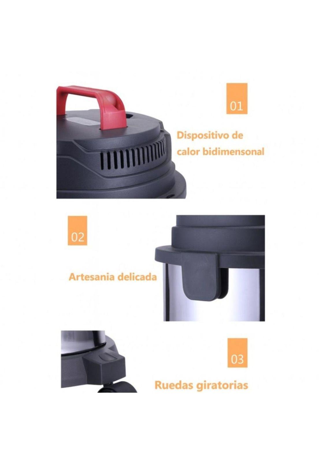 Aspiradora Industrial  Profesional 18L 1500W Acero Inoxidabl-3