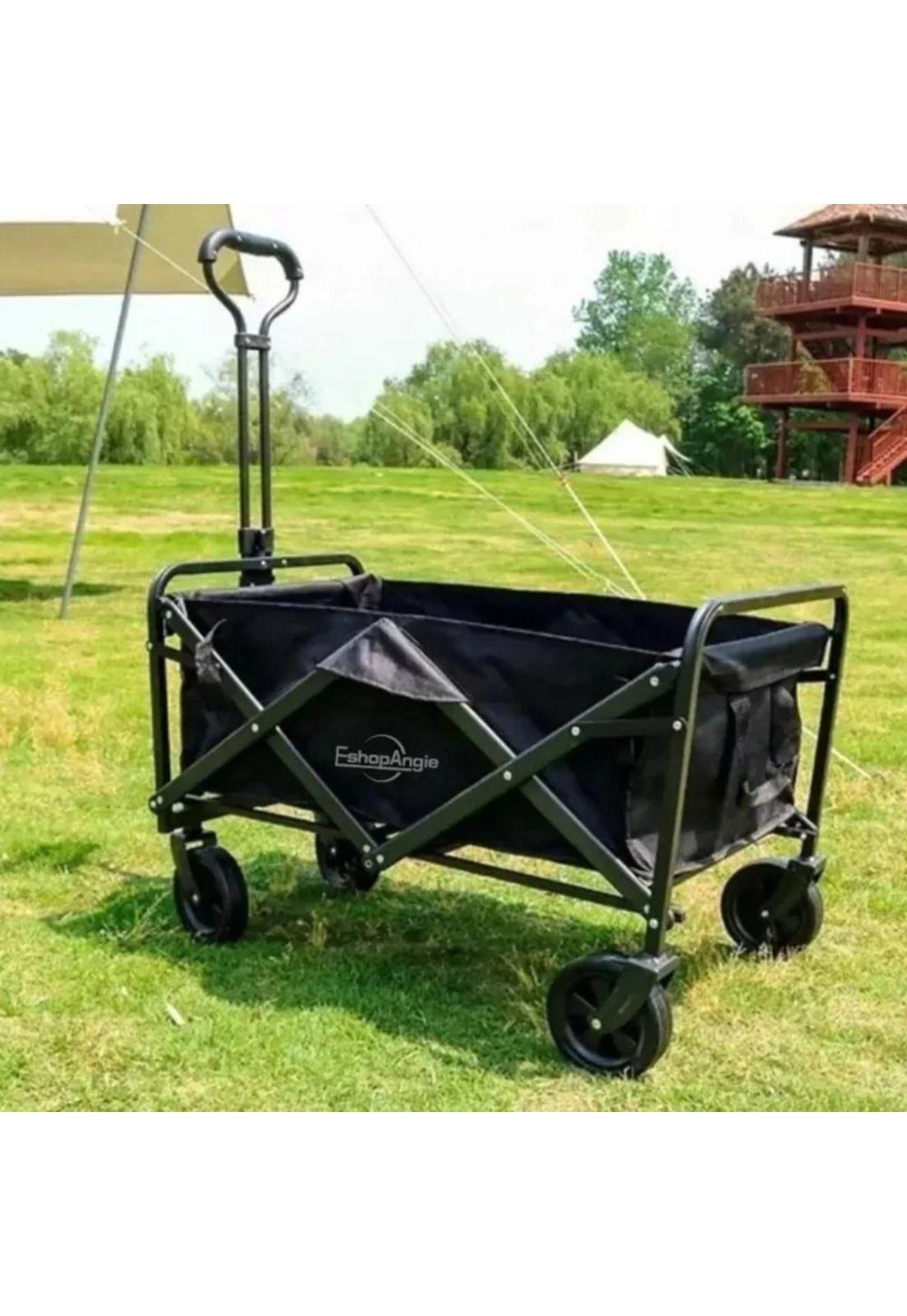 Carrito Plegable de Compras y Camping Multiuso Resistente-6