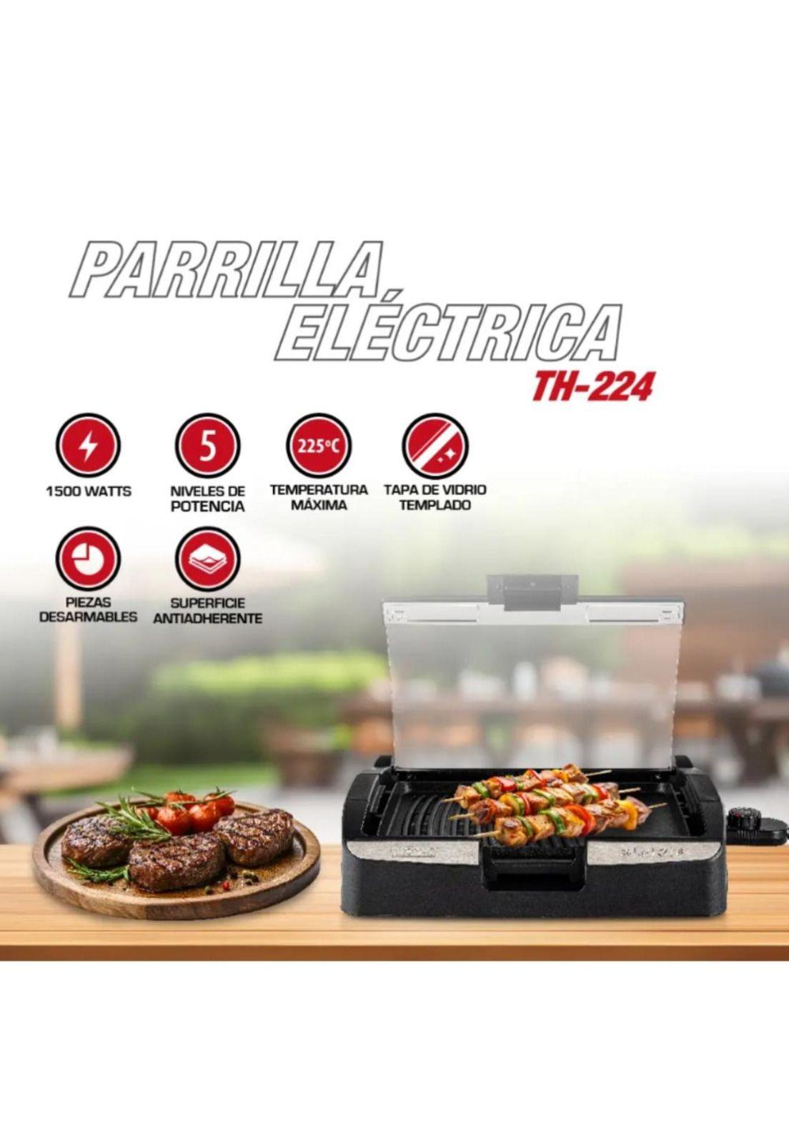 Parrilla Eléctrica Thomas TH-224 Grill y Plancha Cocina-3