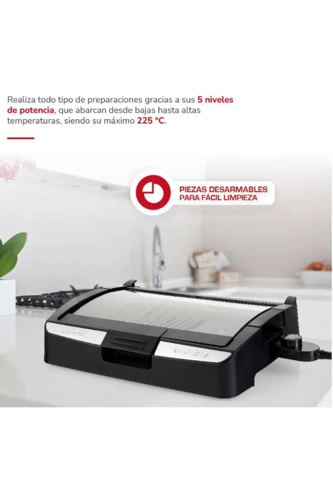 Parrilla Eléctrica Thomas TH-224 Grill y Plancha Cocina-6