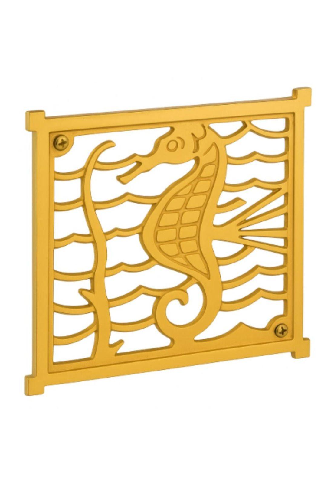 Rejilla Pileta cuadrada 100mm Bronce ACERO INOXIDABLE POLI-2