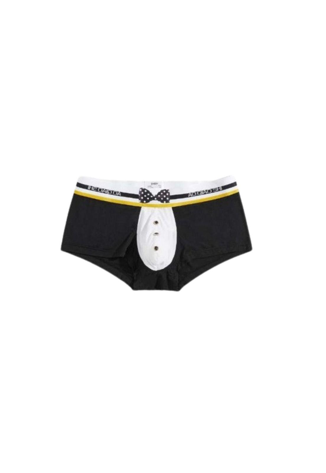 Ropa Interior Hombre Boxer Lazo Delantero Decoracion Botones-0