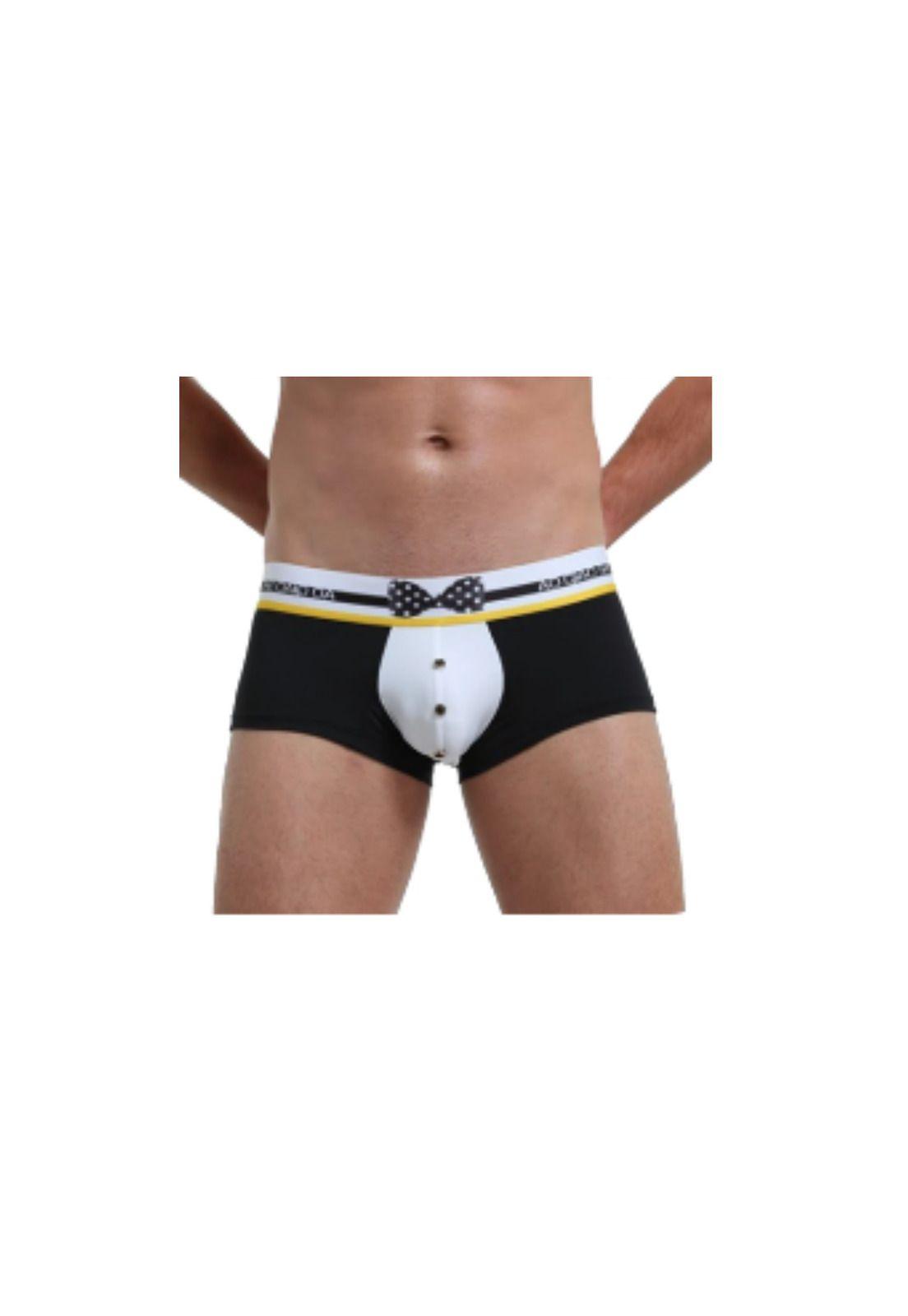 Ropa Interior Hombre Boxer Lazo Delantero Decoracion Botones-1