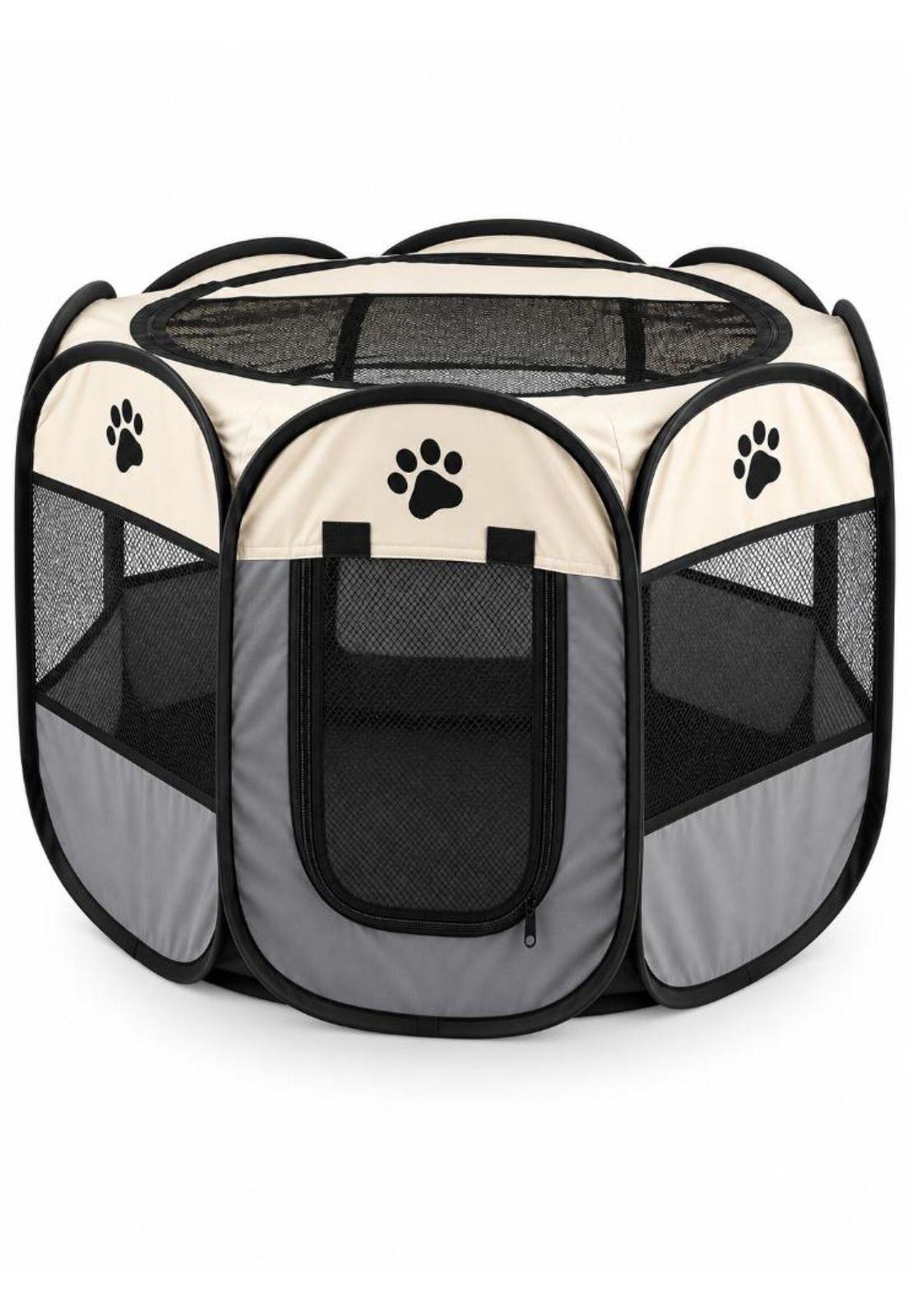Corral Plegable Portátil Mascotas Perros Gatos Talla L-0