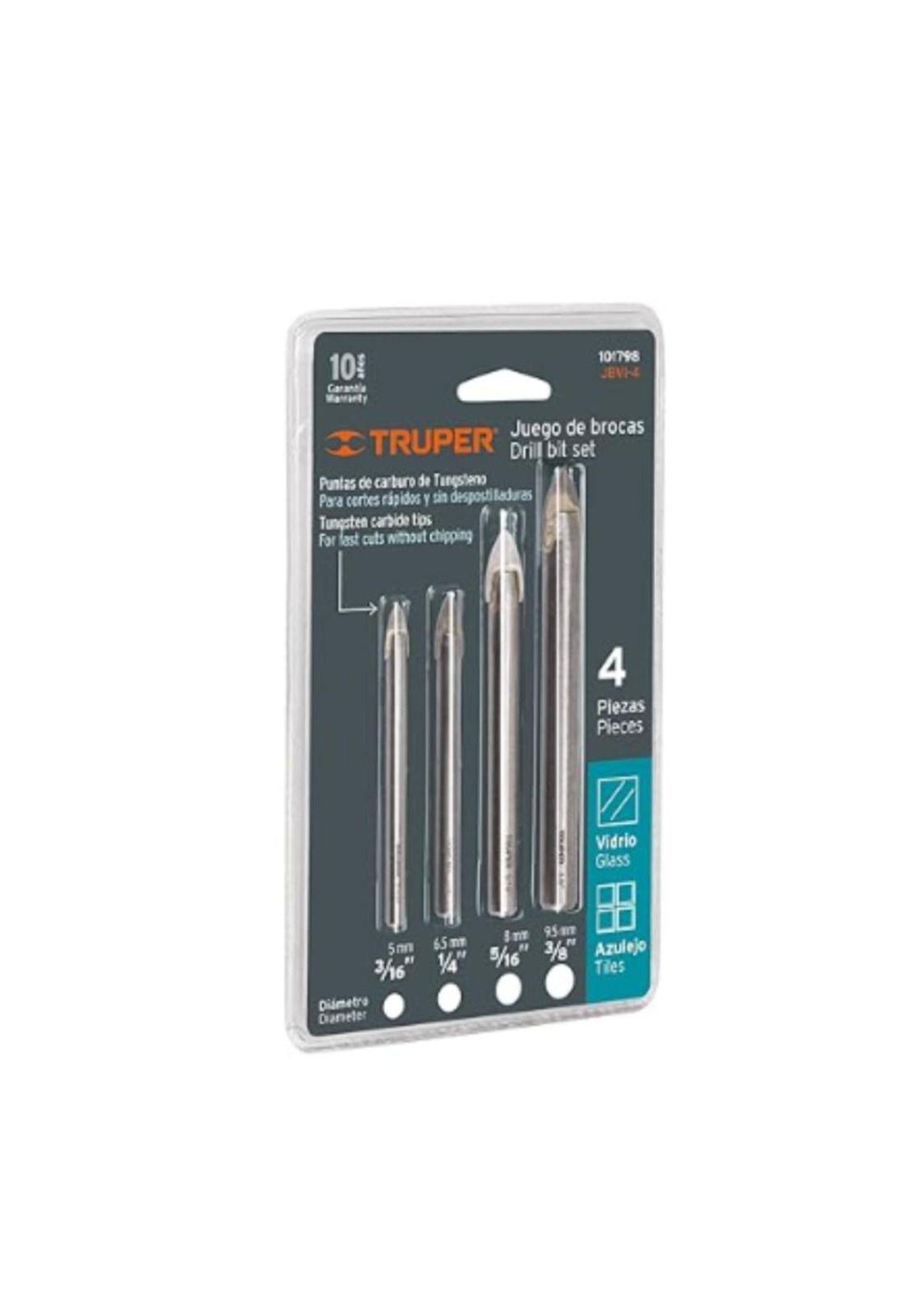 Broca Para Vidrios Y Azulejos 1/4 Truper-2