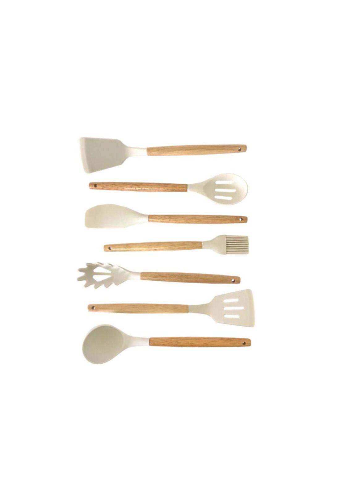 Set Juego de Utensilios Cuchillos de Cocina Silicona Hogar-3