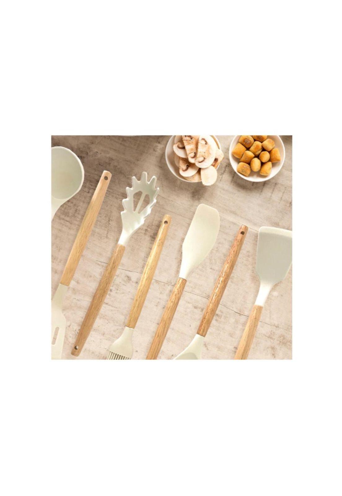 Set Juego de Utensilios Cuchillos de Cocina Silicona Hogar-5