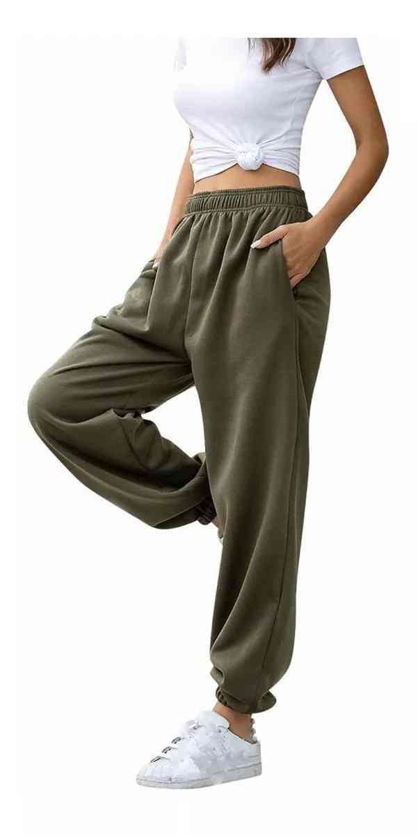 Pantalón Deportes Joggers De Algodón Cómodo Buzo Para Mujer-1