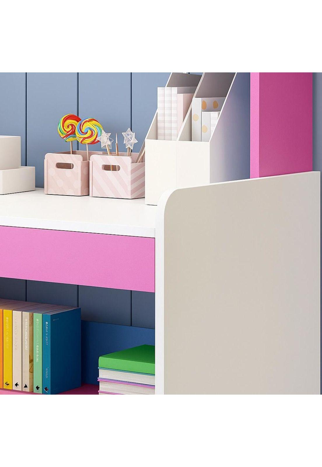 Escritorio Infantil con Repisas y Estantes Altos-3