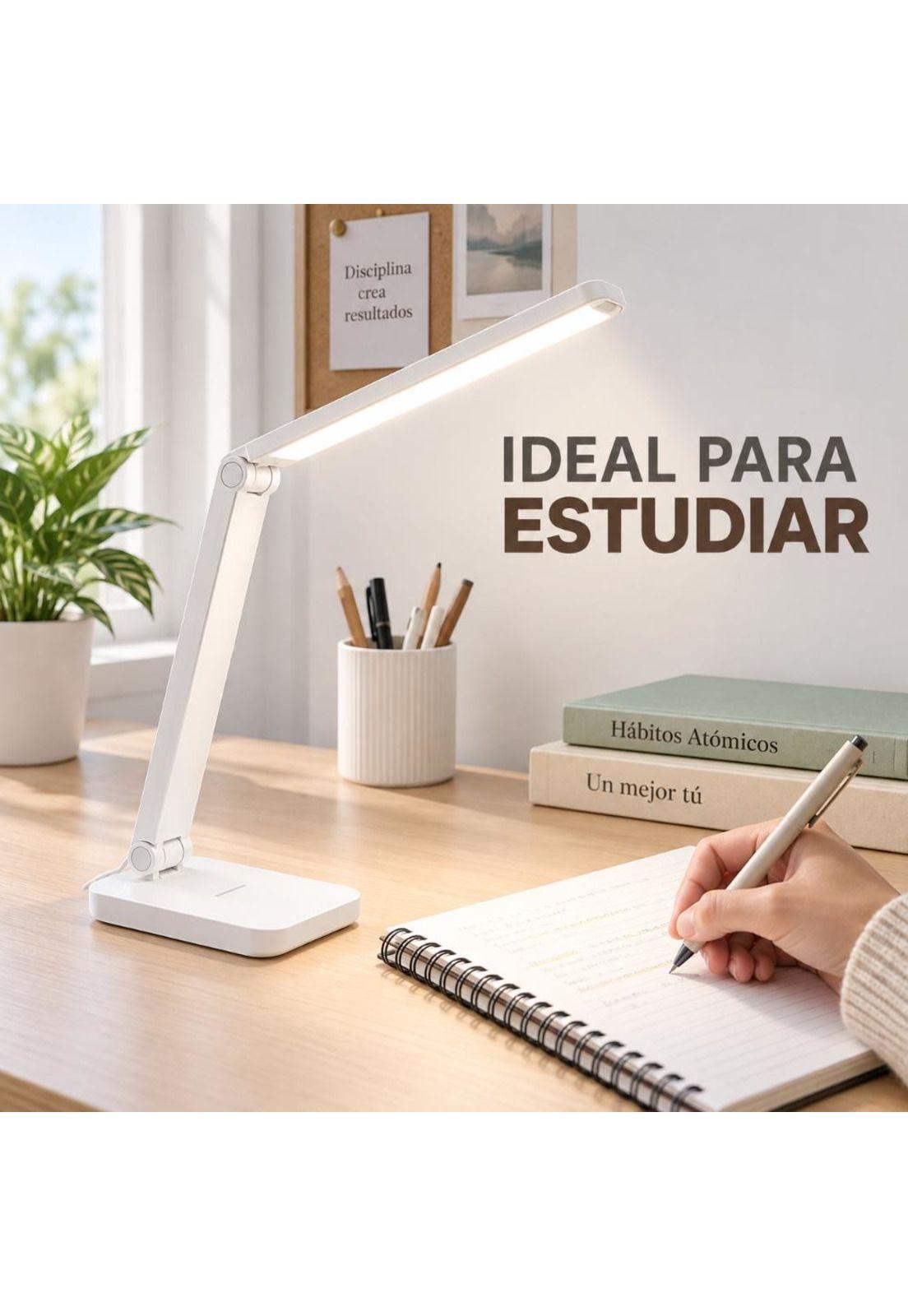 Lámpara LED de Escritorio Plegable Recargable USB-3