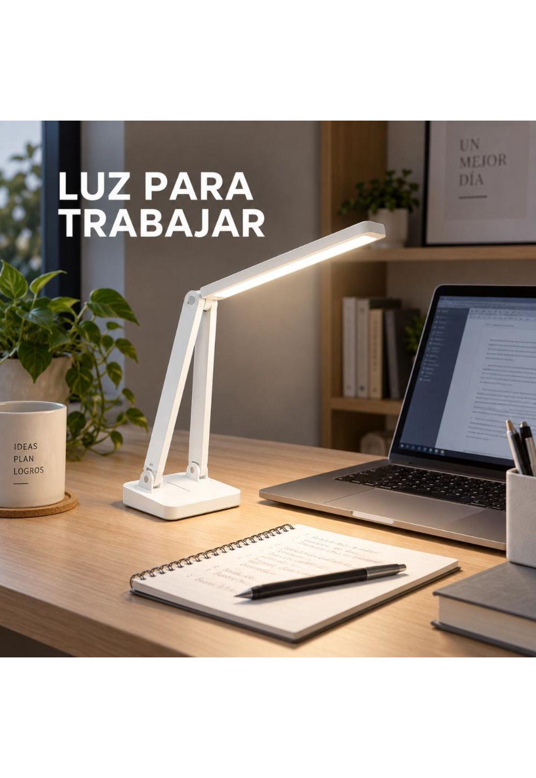 Lámpara LED de Escritorio Plegable Recargable USB-4