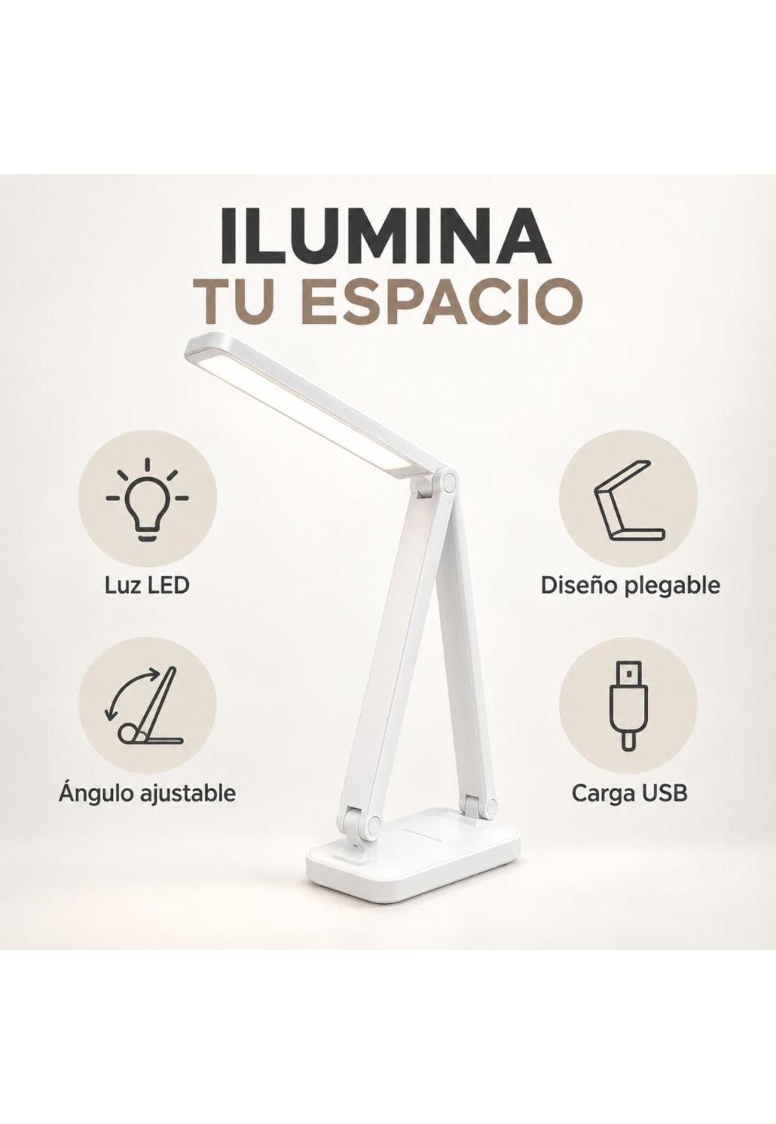 Lámpara LED de Escritorio Plegable Recargable USB-7