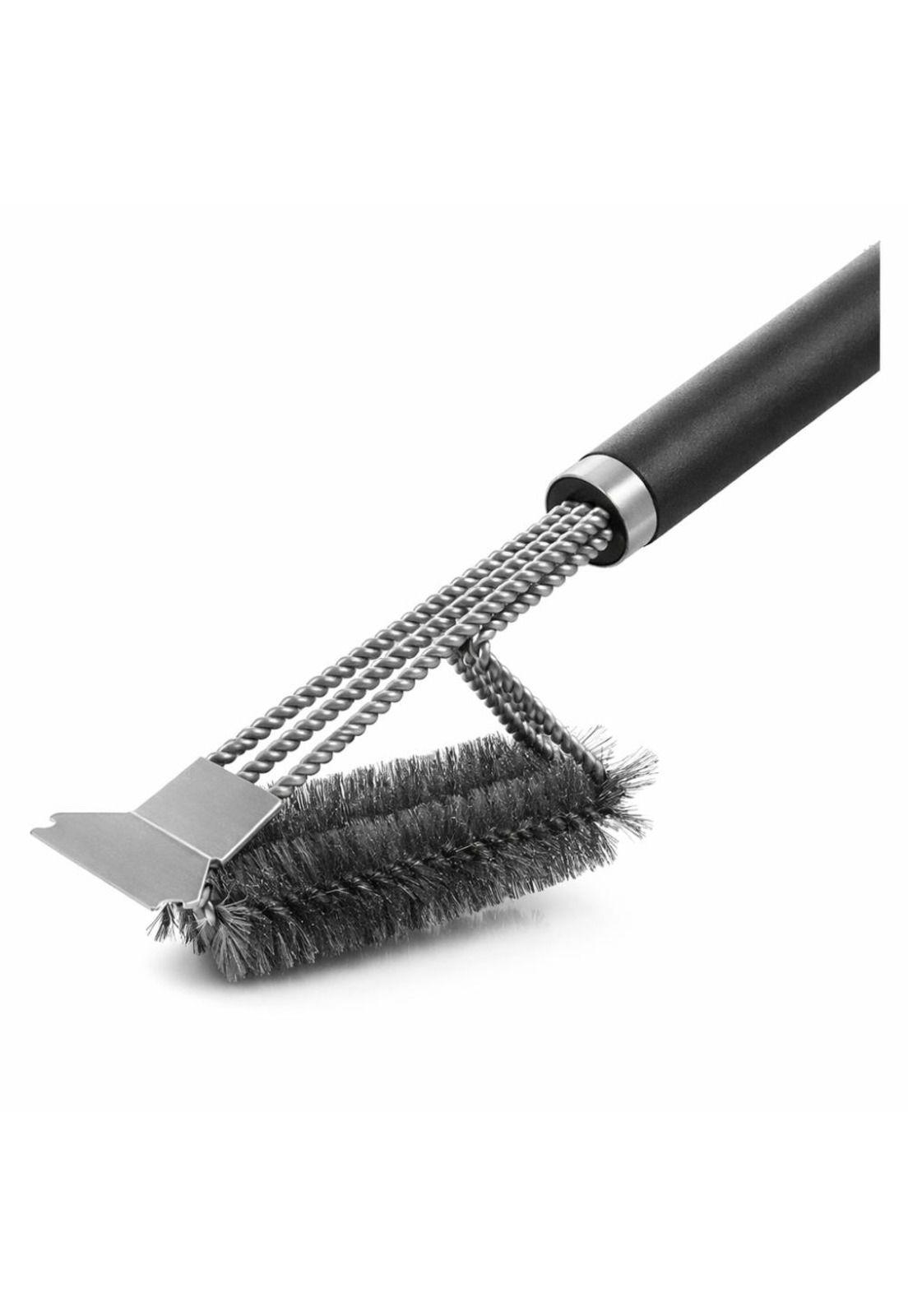 Limpiador de Parrilla con Raspador 3 en 1 Acero Inoxidable-0