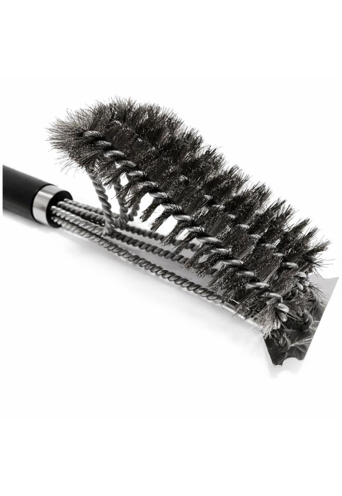 Limpiador de Parrilla con Raspador 3 en 1 Acero Inoxidable-5