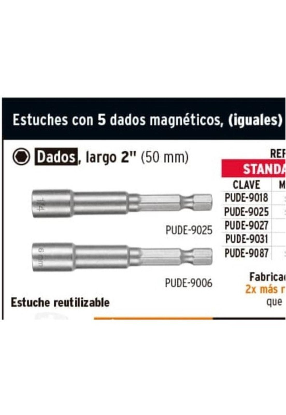 Set De 5 Dados Magneticos Hexagonales 5/16 Truper Expert-3