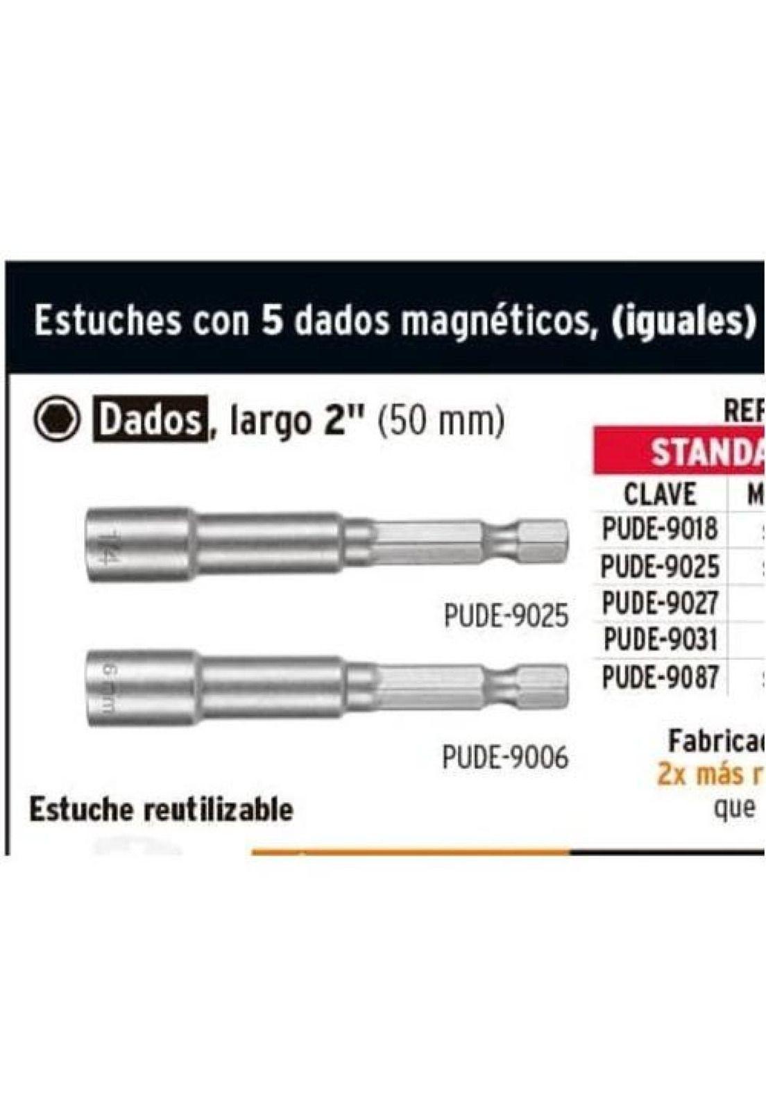Set De 5 Dados Magneticos Hexagonales 5/16 Truper Expert-3