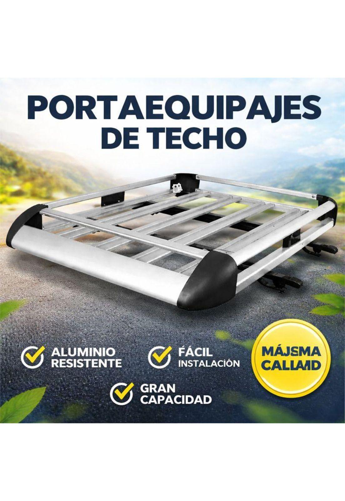 Parrilla Porta Equipaje Auto 140x90 Barras Metálicas-4