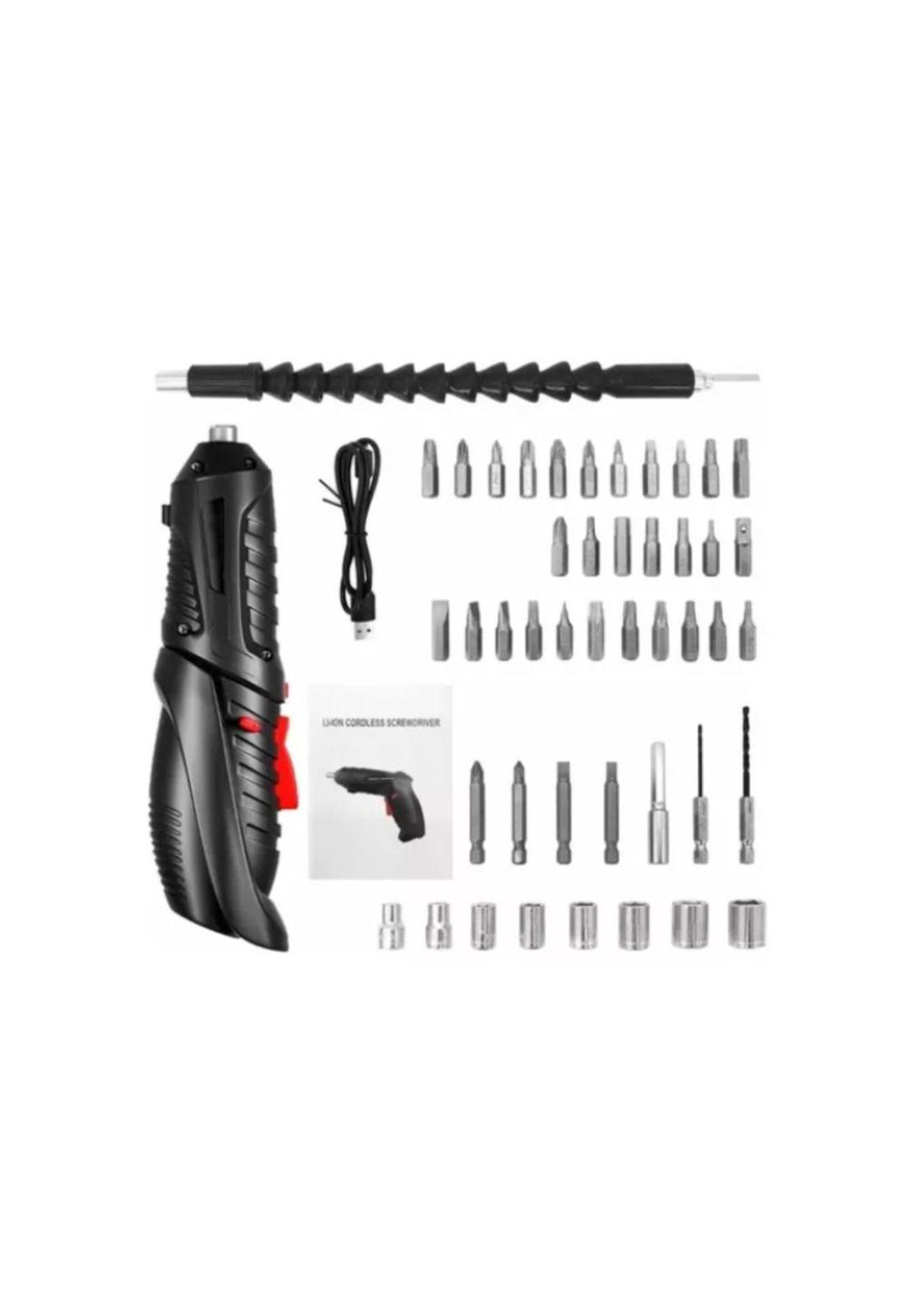 Taladro Destornillador Inalámbrico Recargable + Accesorios-3