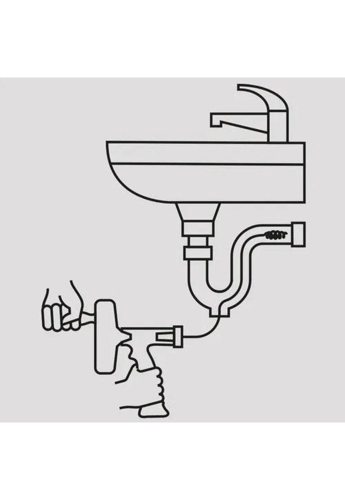 Destapador De Cañerias Lavamanos Desague Wc 4,5 Mts Pretul-2