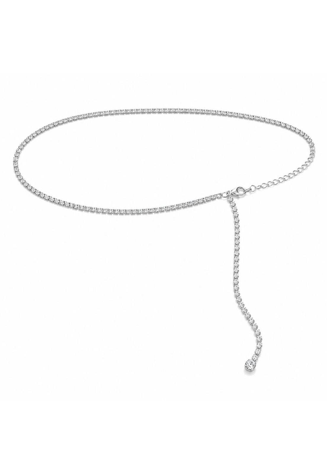 Cadena para la cintura con diseño de diamante de imitación-3