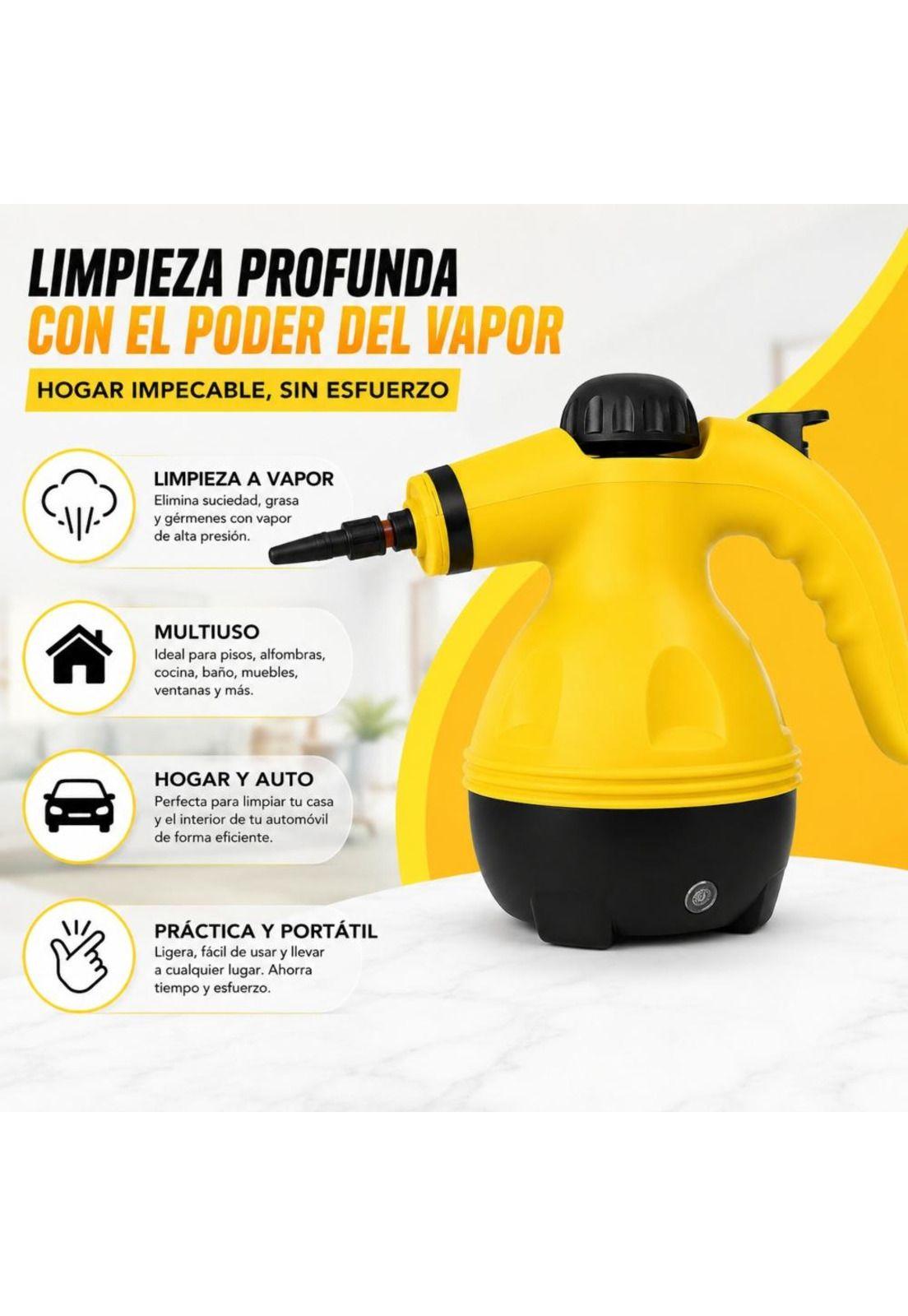 Mopa Vapor Maquina Lava Alfombras Limpiadora Vapor Auto Casa-5