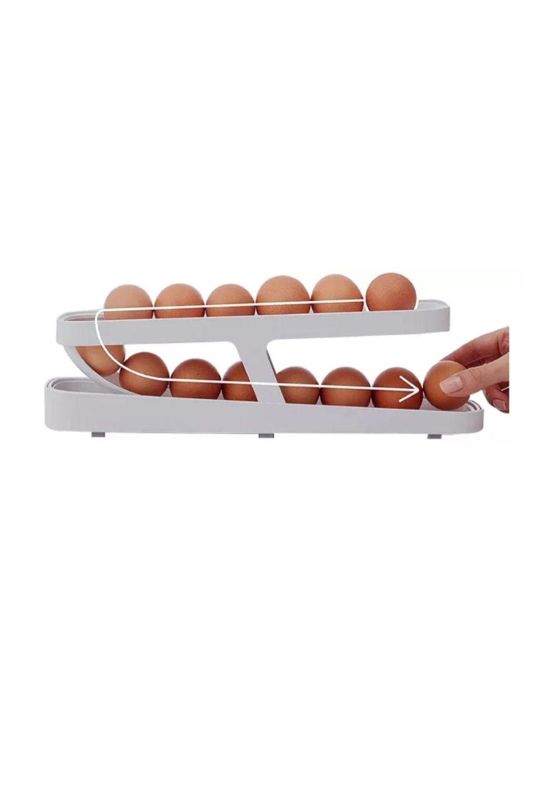 Huevera Organizador Dispensador De Huevos Automático-2