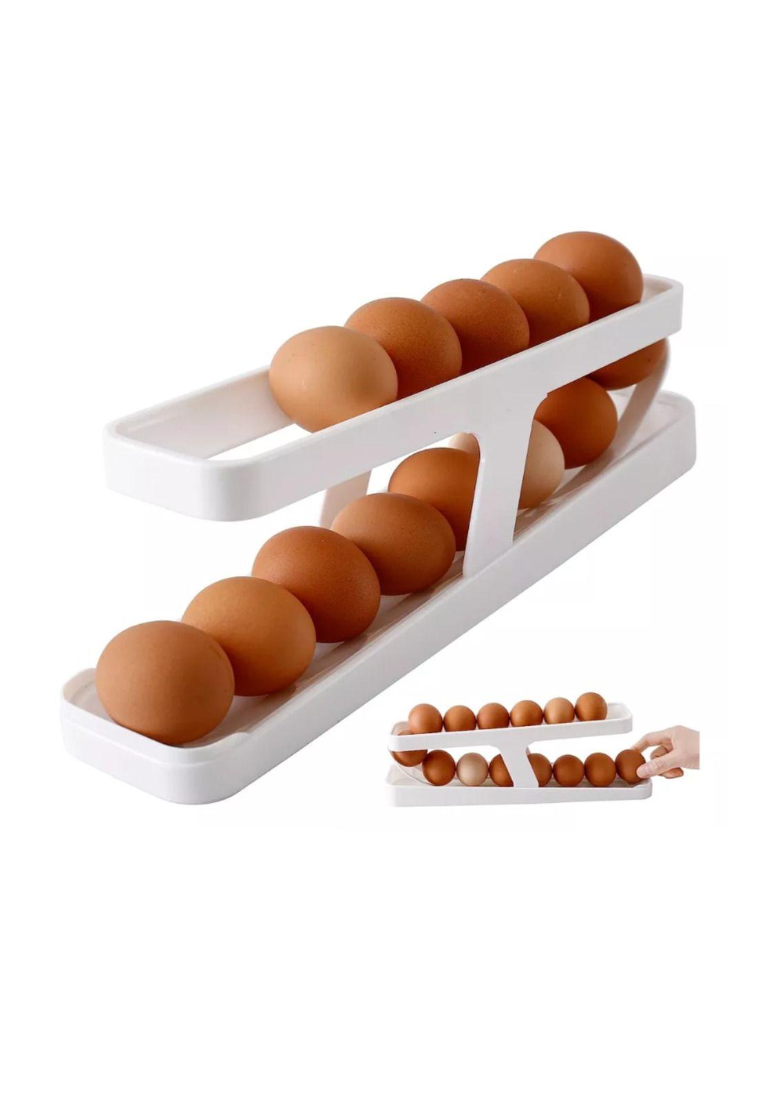 Huevera Organizador Dispensador De Huevos Automático-3