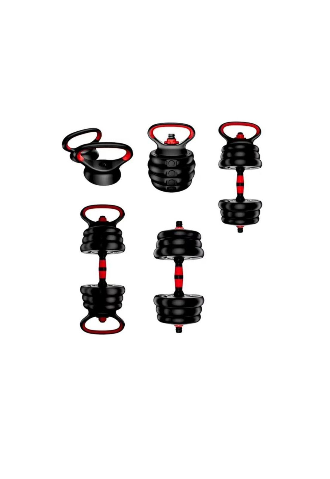 Set Mancuernas y Barra Ajustable 30 kg Entrenamiento Fitness-2