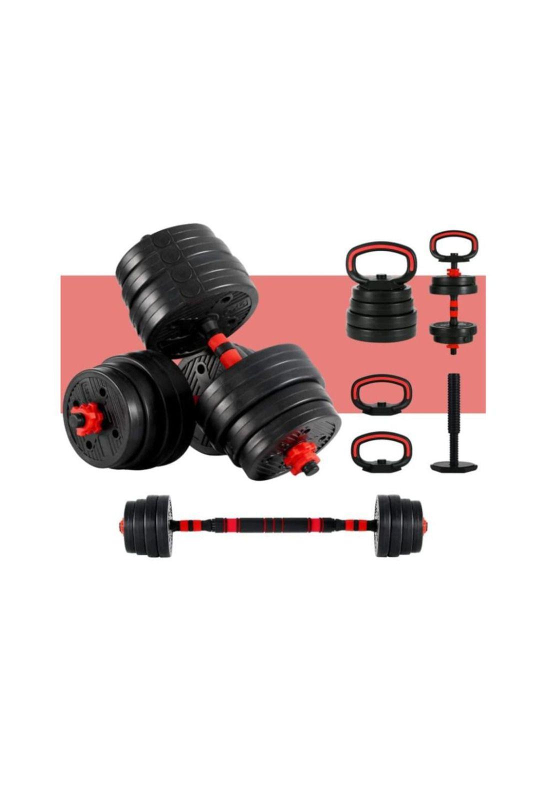 Set Mancuernas y Barra Ajustable 30 kg Entrenamiento Fitness-4