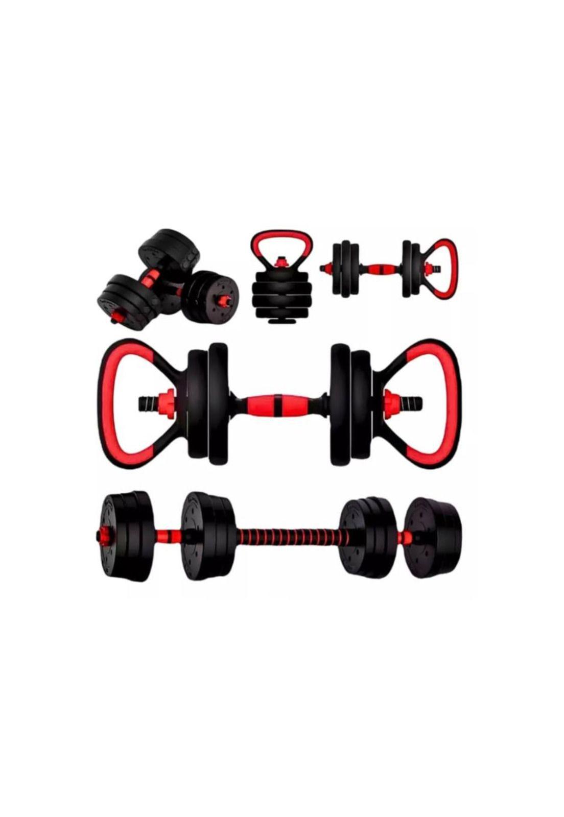 Set Mancuernas y Barra Ajustable 30 kg Entrenamiento Fitness-5