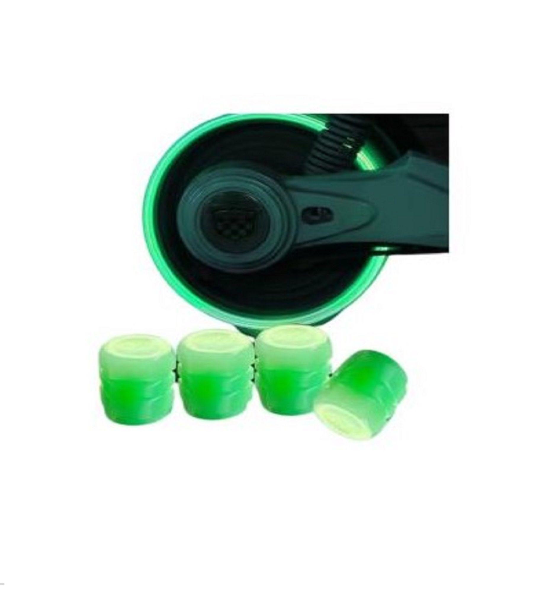 Tapas De Válvulas Automovil Bici Scooter Moto Luminosas 4u-2