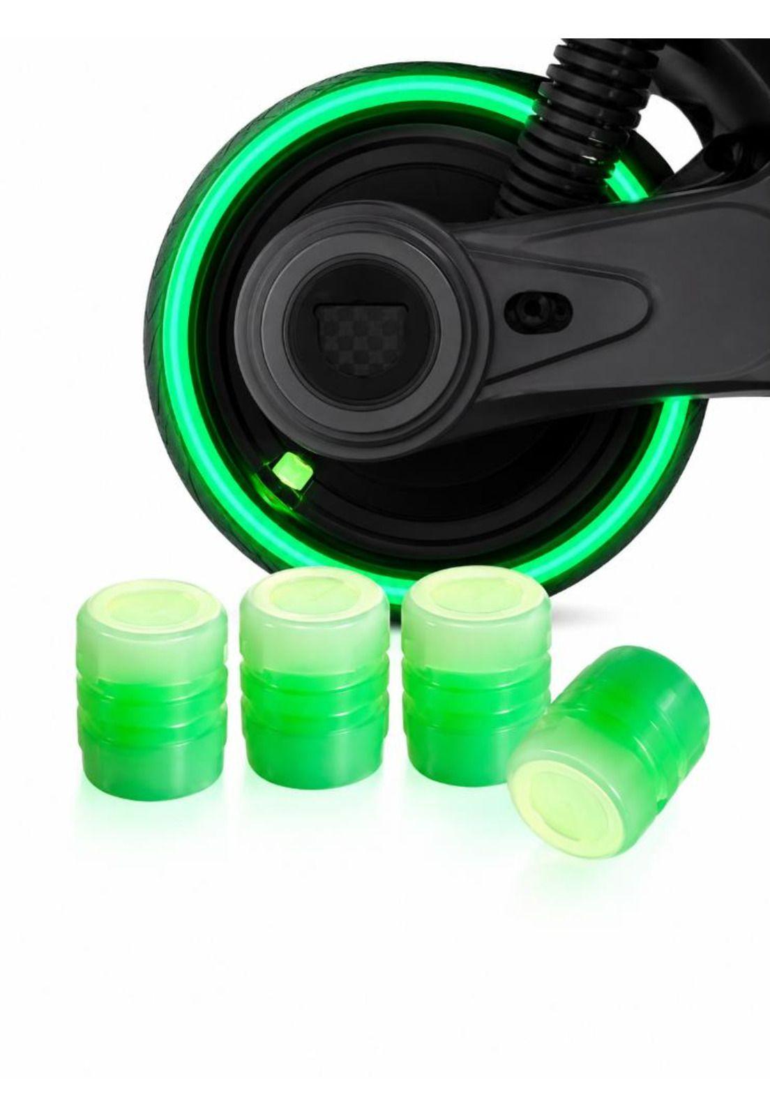 Tapas De Válvulas Automovil Bici Scooter Moto Luminosas 4u-2