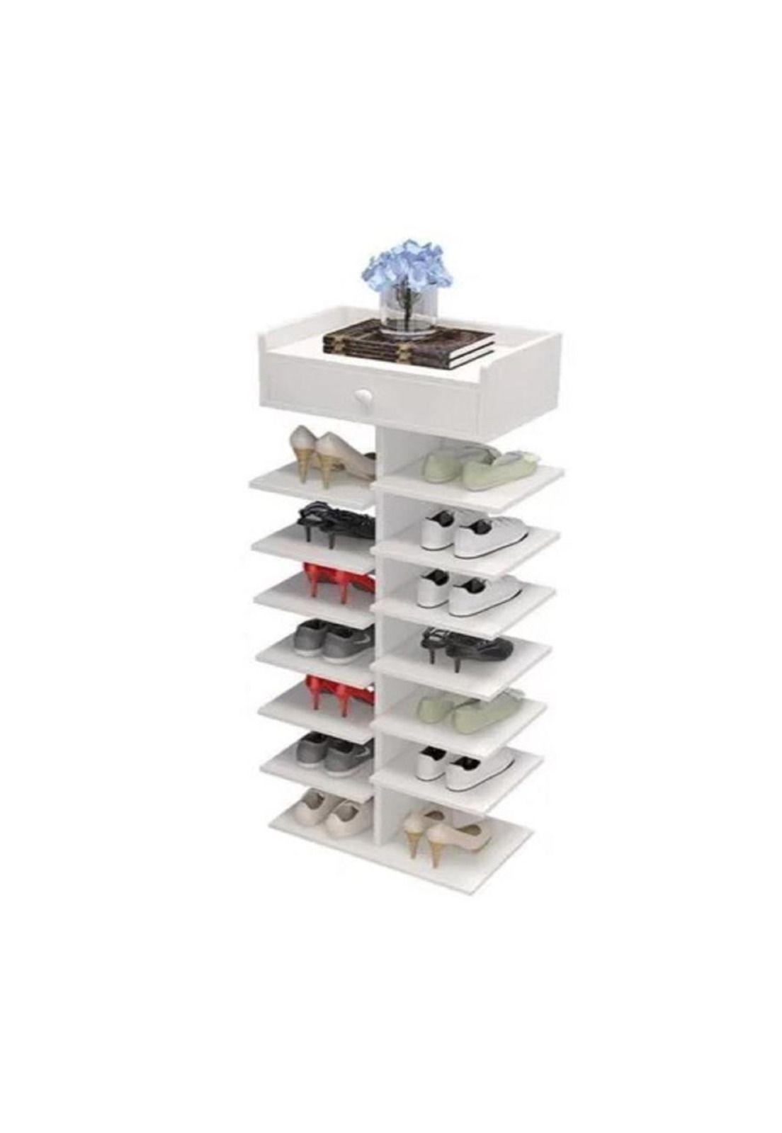 Zapatero de Madera Multifuncional Estante y Organizador Hogar-2