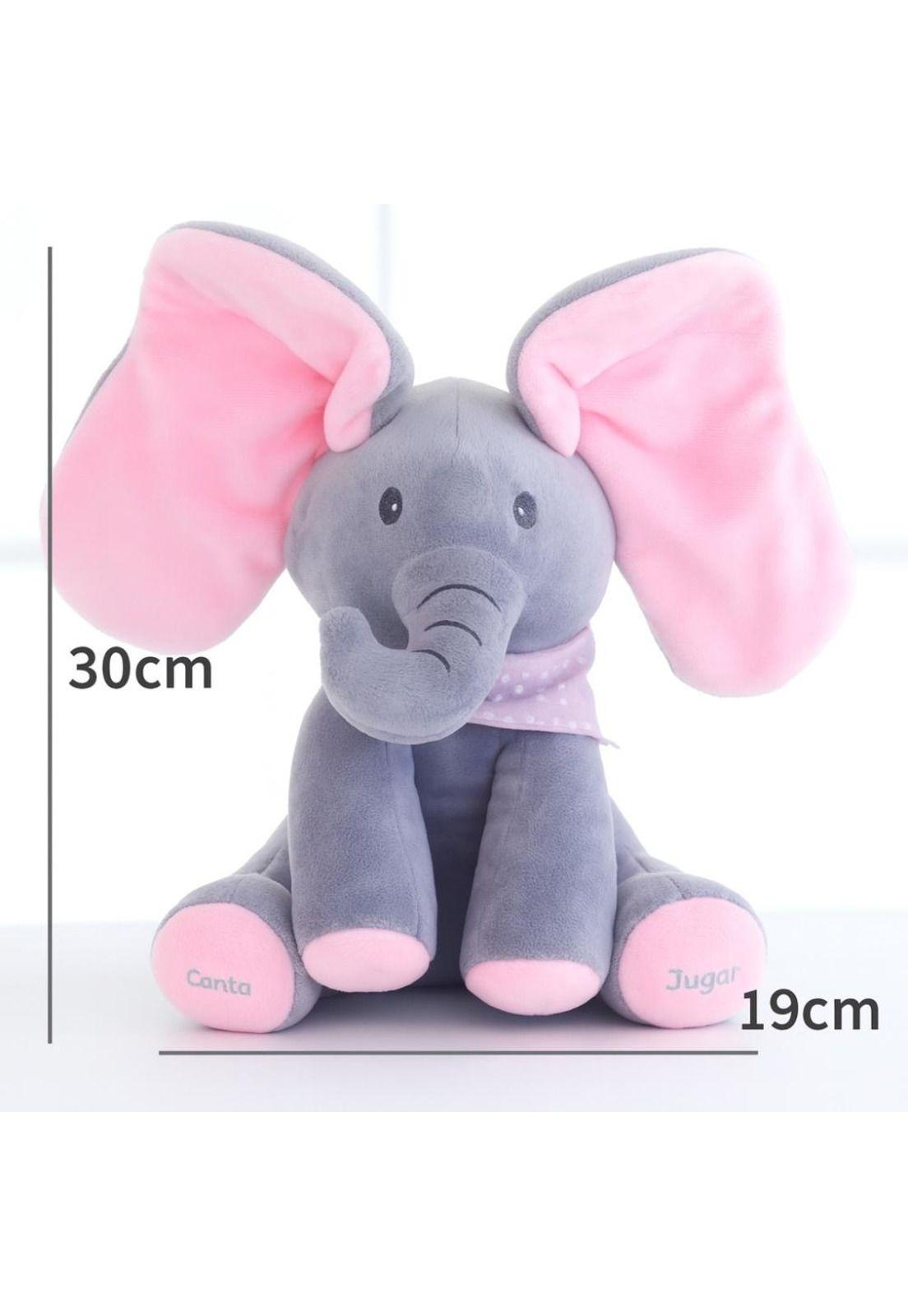 Peluche interactivo Animado musica + juego Elefante bebe-3